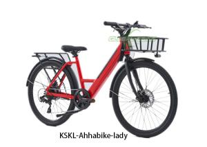 Wholesale Red Alloy City Commuter Electric Bike , Li Ion 36V8.7AH Electric City Bicycle from china suppliers
