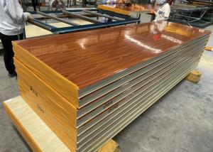 Wholesale Wooden Color Insulated EPS Foam Partition Wall Panel from china suppliers