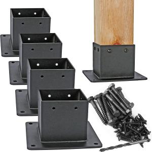 Wholesale Powder Coated Stainless Steel Flange Anchor Base for 4x4 or 6x6 Deck Railing Pergolas from china suppliers
