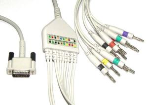 Wholesale Hellige One Piece EKG Machine Cable Banana 4.0 10kΩ Resistance Lifescope Series from china suppliers