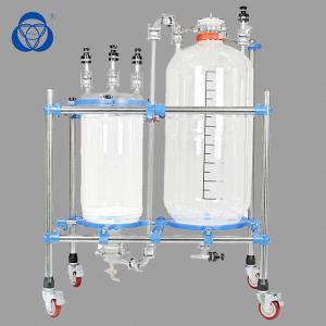 Wholesale Intelligent Control Double Jacketed Glass Reactor Customizable Steel Tubes from china suppliers