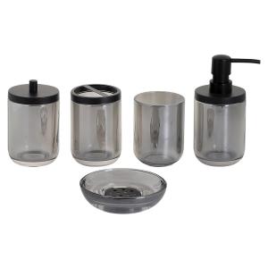 Wholesale Modern Style Glass Bathroom Accessories Set With Nickle Plating from china suppliers