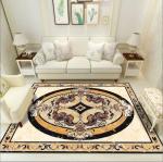 New European Style Household Bedroom Living Room Floor Carpet Rectangle Shape