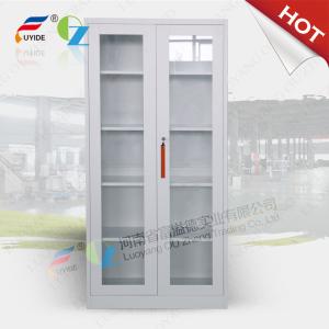 Wholesale Storage cupboard FYD-W016 with glass door,high height cabinet,4 adjust shevles from china suppliers