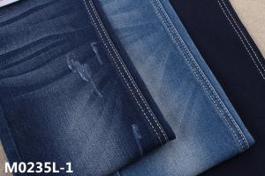 Wholesale 339gsm Women Jeans 65 Cotton 33 Polyester 2 Spandex Stain Denim Fabric Rolls from china suppliers