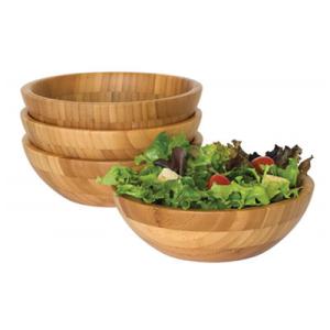 Wholesale 4 Piece Bamboo Salad Set 7&quot; X 2.25&quot; More Endurable Than Porcelain Products from china suppliers