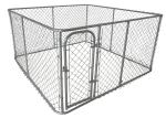 Hot Dipped Galvanized Chain Link Fence Panel Heavy Duty