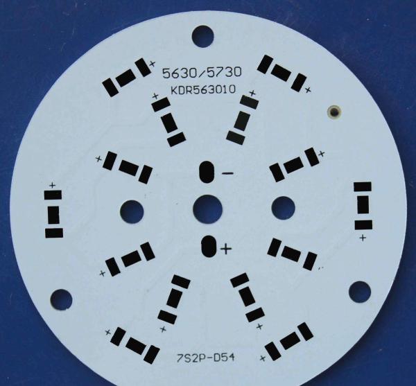White Aluminum Base Pcb Board High Reflective Soldermask High Thermal Conductivi