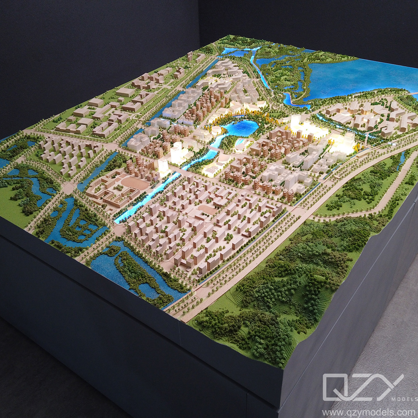 Residential Architectural Landscape Design Model Aecom 1/1500 Hangzhou Ali Town