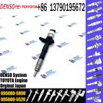 1KD-FTV Common Rail Fuel Nozzle Injector 095000-6180 095000-5890 For TOYOTA