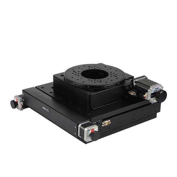 Electric XYR Stage Multidimensional Adjustment XY Axis Travel 100mm 360 Degree