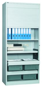 Wholesale Office Metal Laboratory Vertical Tambour Storage Cupboard from china suppliers