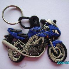 Motorcycle gift soft pvc / Silicone rubber Material key chain