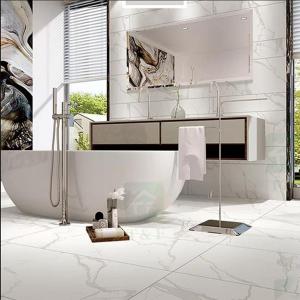 Wholesale White Marble Look High Glossy Porcelain Floor Tiles 60x60cm Anti - Fouling from china suppliers