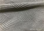 Good Shape Retention Athletic Knit Fabric , Grey Fabrics Used For Activewear