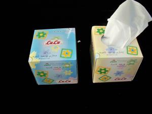 Wholesale Eco Friendly Healthy 80 sheet Cube Box Facial Tissue , 18x20cm 14gsm from china suppliers