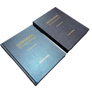 Wholesale Mississippi Governors | PU Hardcover Catalogue Book with PU Case for Collection and Aesthetic Admiration from china suppliers