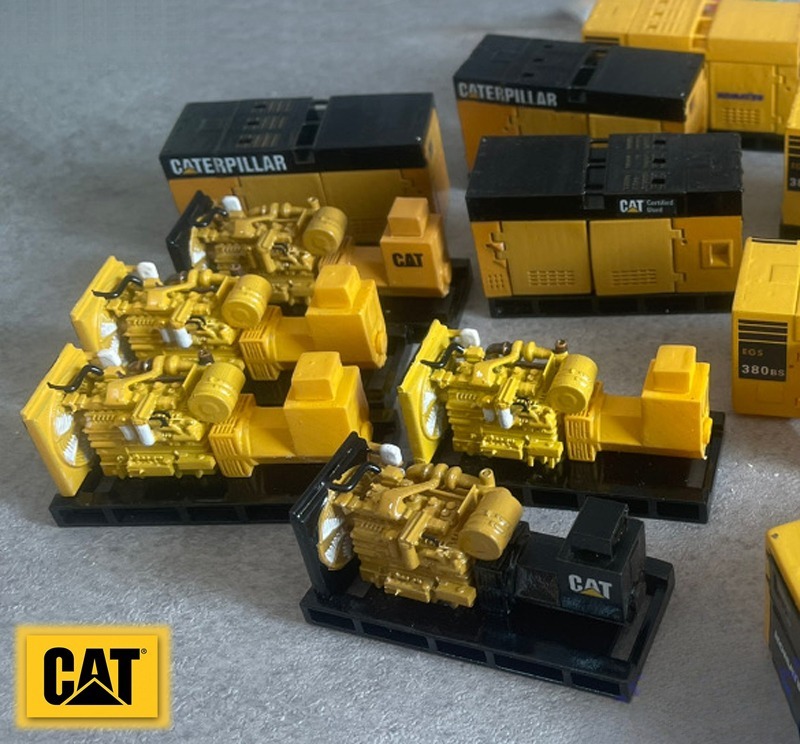 Komatsu EGS380BS 1:50 Alloy Generator & Engine Model | Die-Cast Construction Machinery, Collectible