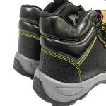 Black Anti Smashing Anti Piercing Steel Toe Protection Safety Shoes For Industry
