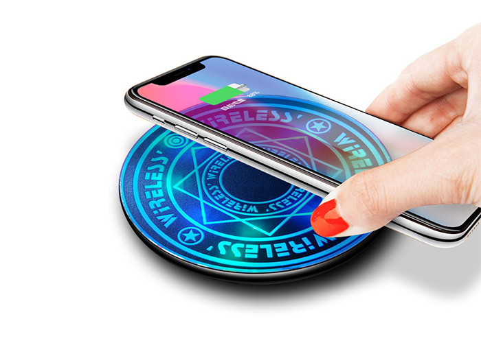 10W Magic LED Glowing QI Standard Wireless Charging Pad