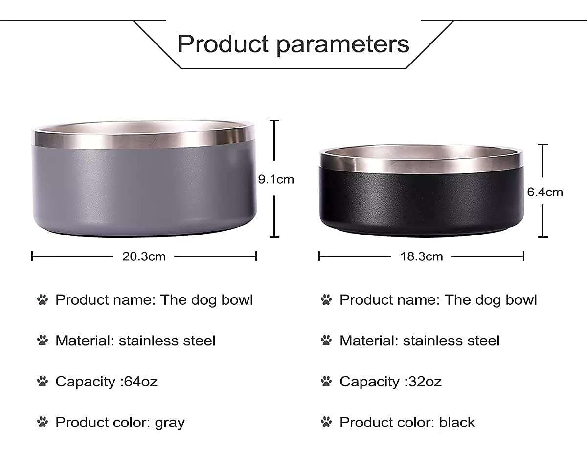 Portable Medical Standard Food Water Bowl , Dog Cat Stainless Steel Bowls High Quality