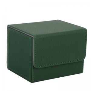 Wholesale 100+ PU Leather Side Loading deck card box Embossment For Trading Cards Storage from china suppliers