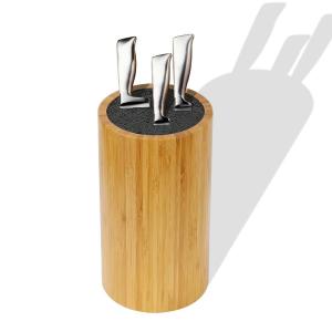 Wholesale Healthy Eco Friendly Bamboo Knife Block Cylinder Shaped CSBI Approved from china suppliers