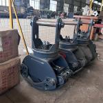 Rotatable Small Hydraulic Log Grapple For Excavator EX70 PC80