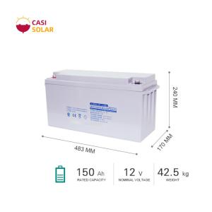 Wholesale 240mm Gel Valve Regulated Sealed Battery 150Ah Maintenance Free Battery For Ups from china suppliers