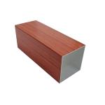 Hollow Tube Building Decoration Wood Finish Aluminium Profiles