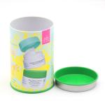 Eco Friendly Cosmetic Packaging Cardboard Tube Containers With Tin for Cosmetic