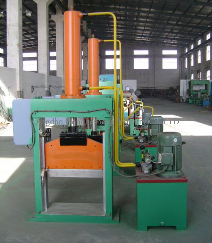 12T 7.5kw Rubber Bale Cutter Non Metal Plastic Rubber Cutting Machinery