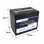IP65 Waterproof 3.5V Cells Balancing Lithium Battery 12V100Ah Solar Battery