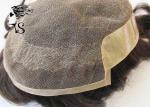 100% Indian Human Hair Non Surgical Hair Replacement With French Lace Front