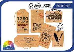 Wholesale Kraft Paper Board Packaging Accessories Printed Apparel Hang Tags Swing Tickets from china suppliers