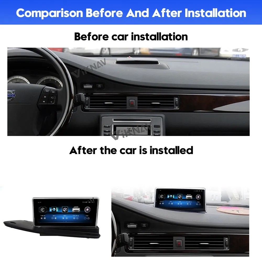 For 2004-2011 Volvo S80 8.8 Inch Android Touch Screen Stereo Navigation GPS Multimedia Player Wireless Carplay 4G