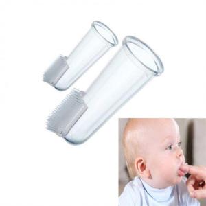 Wholesale Soft Bristle Finger Brush 22mm OEM Baby Feeding Silicone from china suppliers