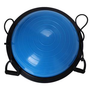 Wholesale Exercise Massage Stability PVC Yoga Half Balance Ball With Resistance Bands from china suppliers