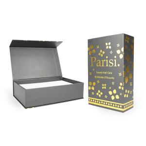 Wholesale Rigid Cardboard Gift Packing Boxes Glod Hot Stamping Foil Magnetic Lid from china suppliers