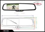 RGB Car Rearview Mirror Monitor , 3mm Thickness Glass Rear View Mirror Display