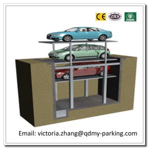 Wholesale 2-3Cars Residential Pit Garage Parking Car Lift Hydraulic Garage Car Lift Parking System from china suppliers