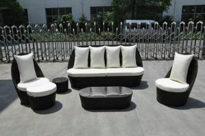 Wholesale Waterproof Hotel Outdoor Rattan Sofa Set With Four Seat Couch from china suppliers