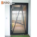 Tempered Glass Pivot Front Door , Aluminium Contemporary Entrance Doors pivot