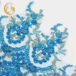 Gorgeous Clothing Blue Fashion Lace Trim Decoration 1 yard Length With Stones