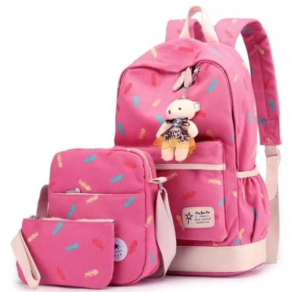 School Backpack Sets For Girl Women Durable Travel Bags Laptop Backpacks