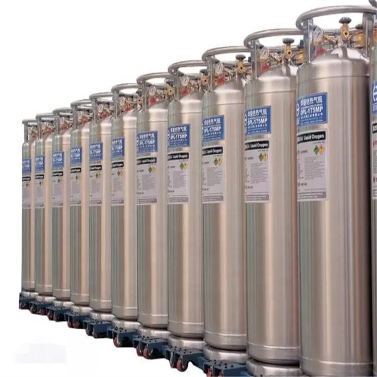Vertical Vacuum Insulation Cryogenic Liquid Dewar Cylinder SUS304