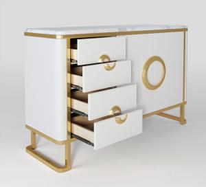 Wholesale Luxury Hotel Bedside Tables with Drawer , Commercial Modern TV Cabinet from china suppliers