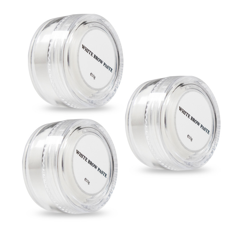 white brow paste