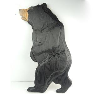 Wholesale Home Wall Decoration Carved Wooden Bear Statues , Wooden Garden Statues from china suppliers