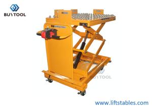 Wholesale 500kg 1102lbs Roller Lift Table Roller Ball Lift Table Mobile Scissor Lift Electric Trucks from china suppliers